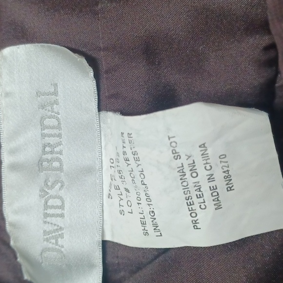 David"Bridal Elegant Black Evening Gown - Picture 7 of 8